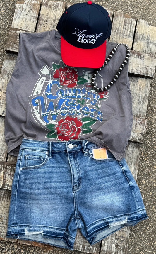 Country & Western Muscle Tank - Cowgirls & City Chics