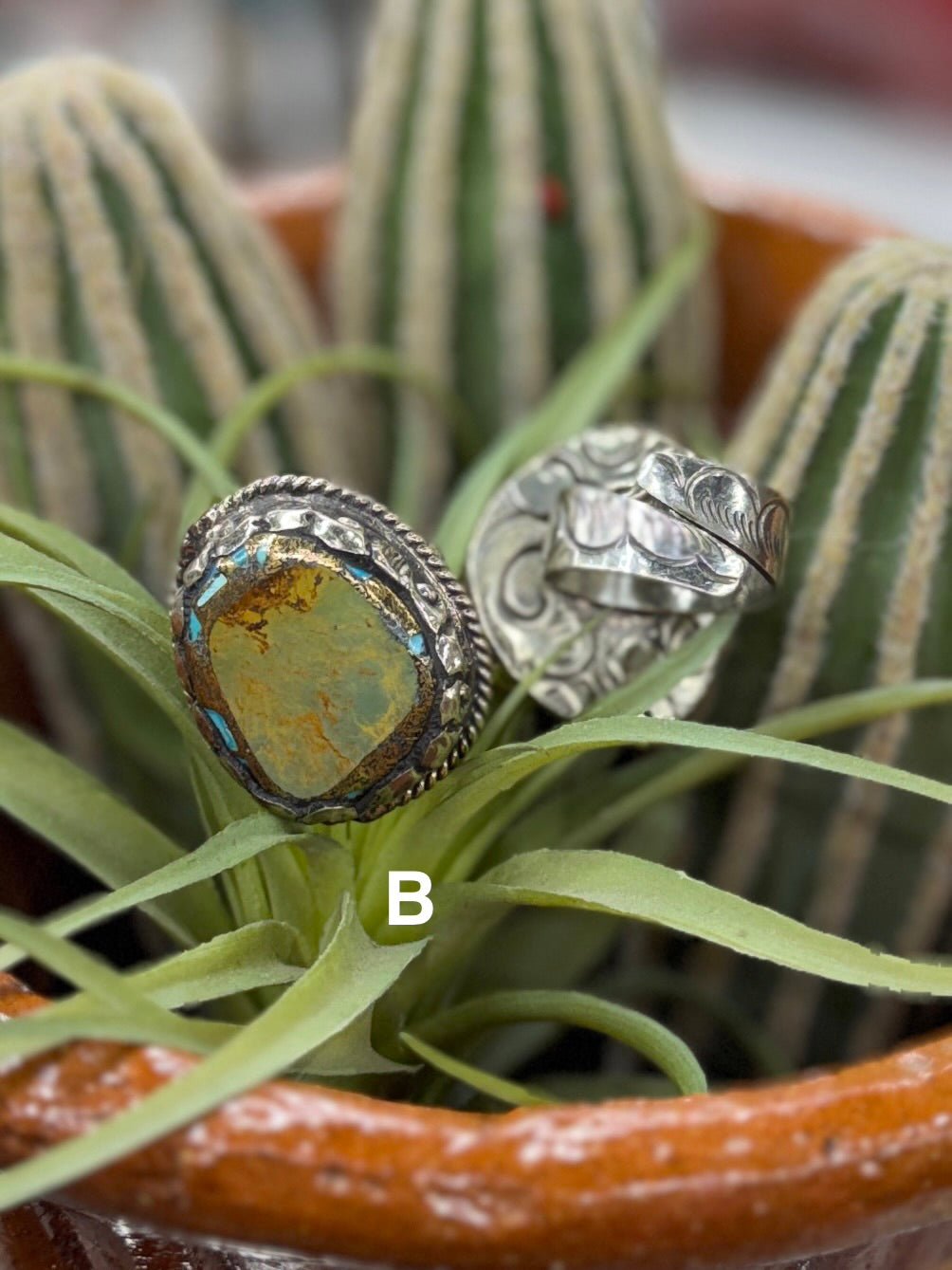 {Cowgirl} Round Kingman Ring - Cowgirls & City Chics
