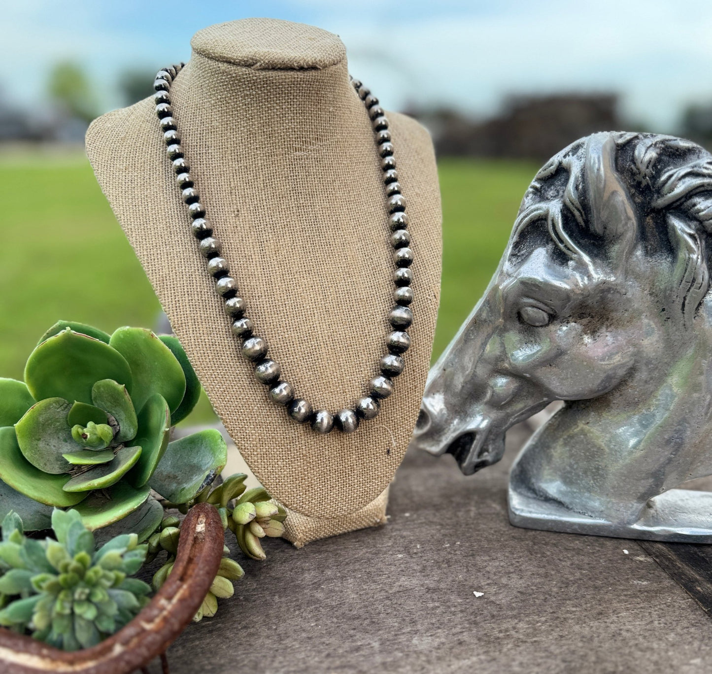 {Cowtown} Graduated Pearl Necklace - Cowgirls & City Chics