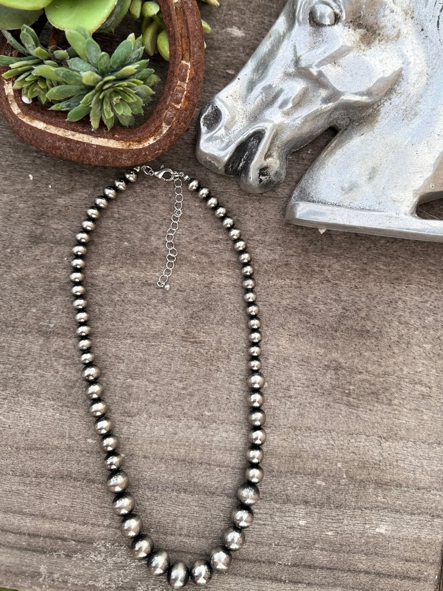{Cowtown} Graduated Pearl Necklace - Cowgirls & City Chics