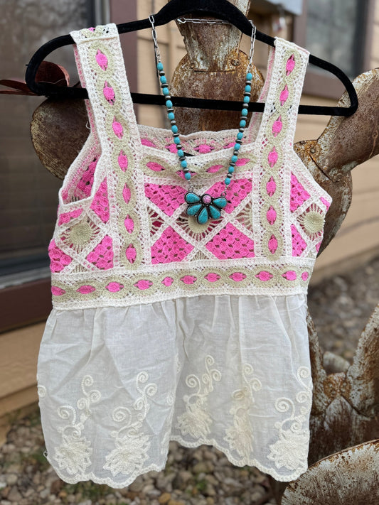 Crochet Lace Tank - Cowgirls & City Chics