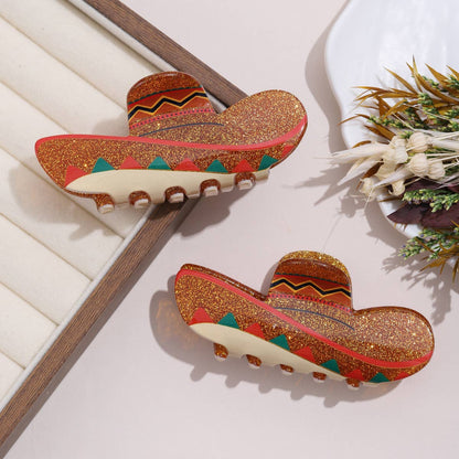 Glitter Sombrero Hair Clip