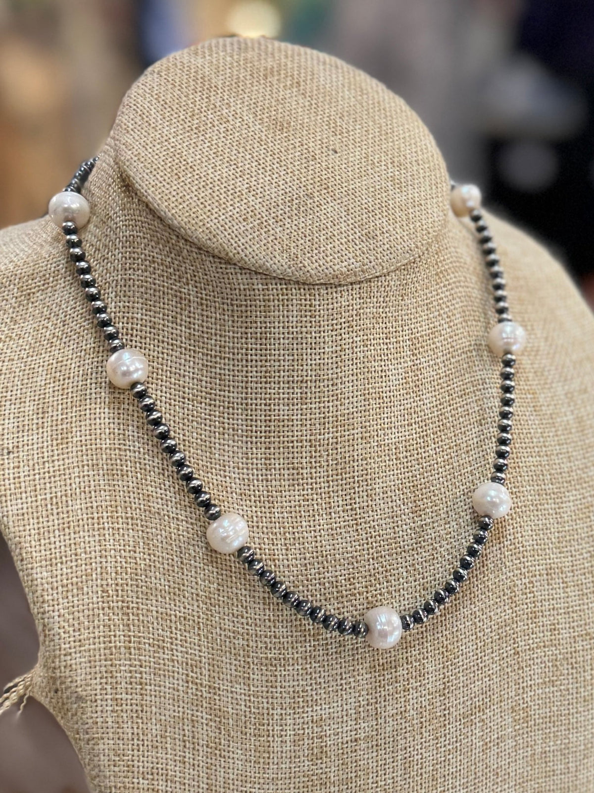 {Daisy} Pearl Sterling Necklace - Cowgirls & City Chics