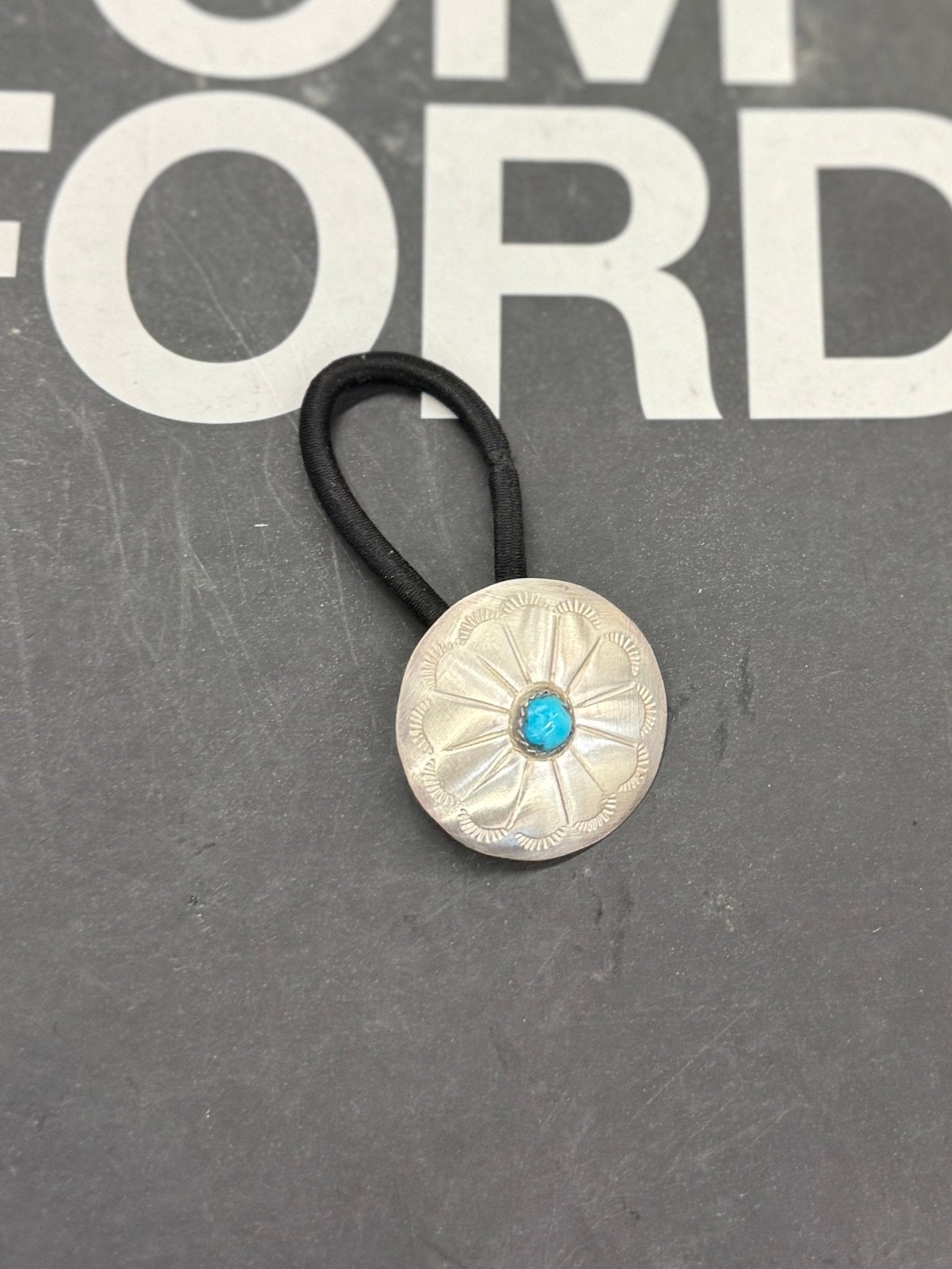 {Dakota} Turquoise Concho Hair Tie - Cowgirls & City Chics