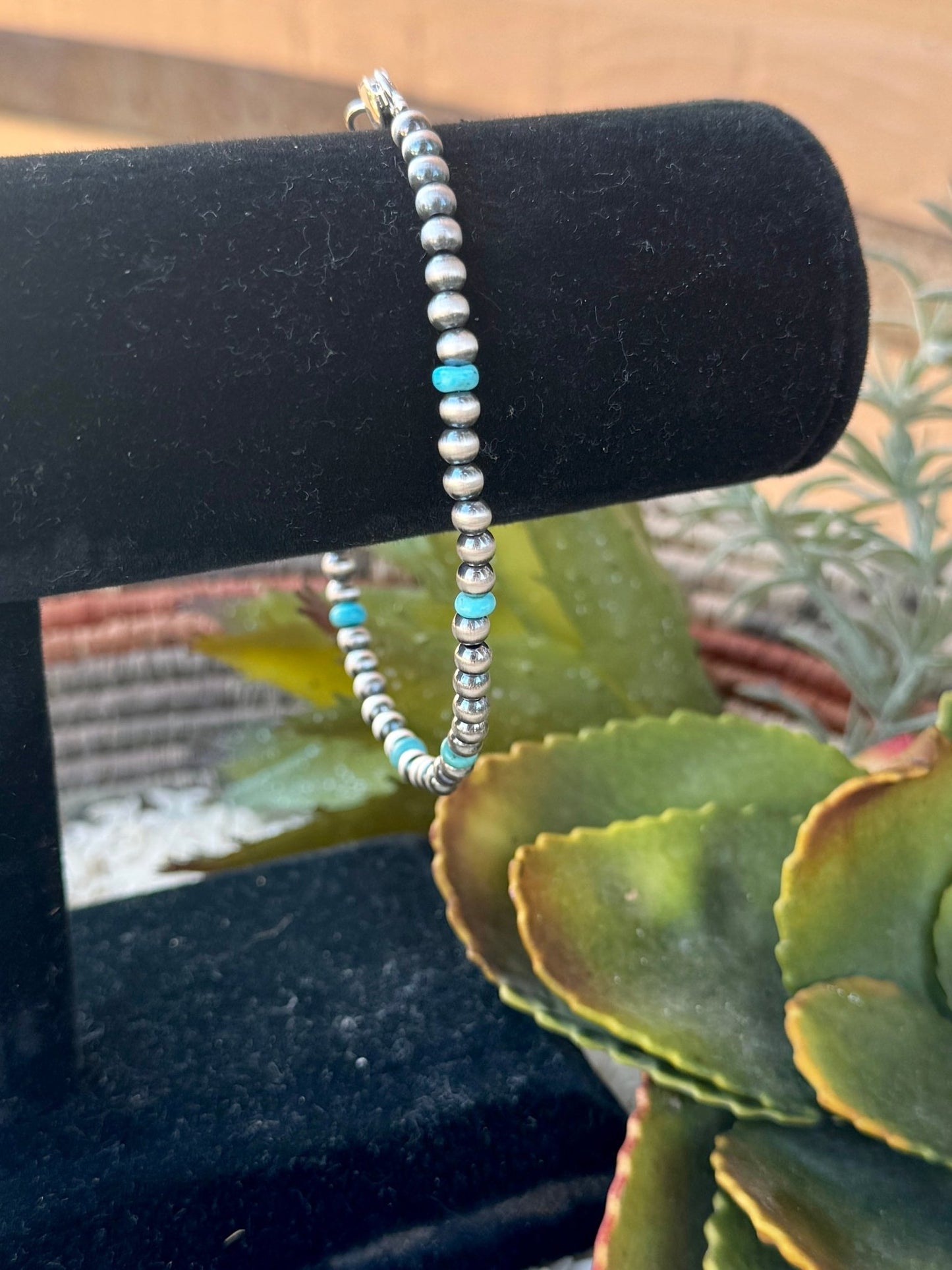 {Dallas} Kingman & Pearl Bracelet - Cowgirls & City Chics