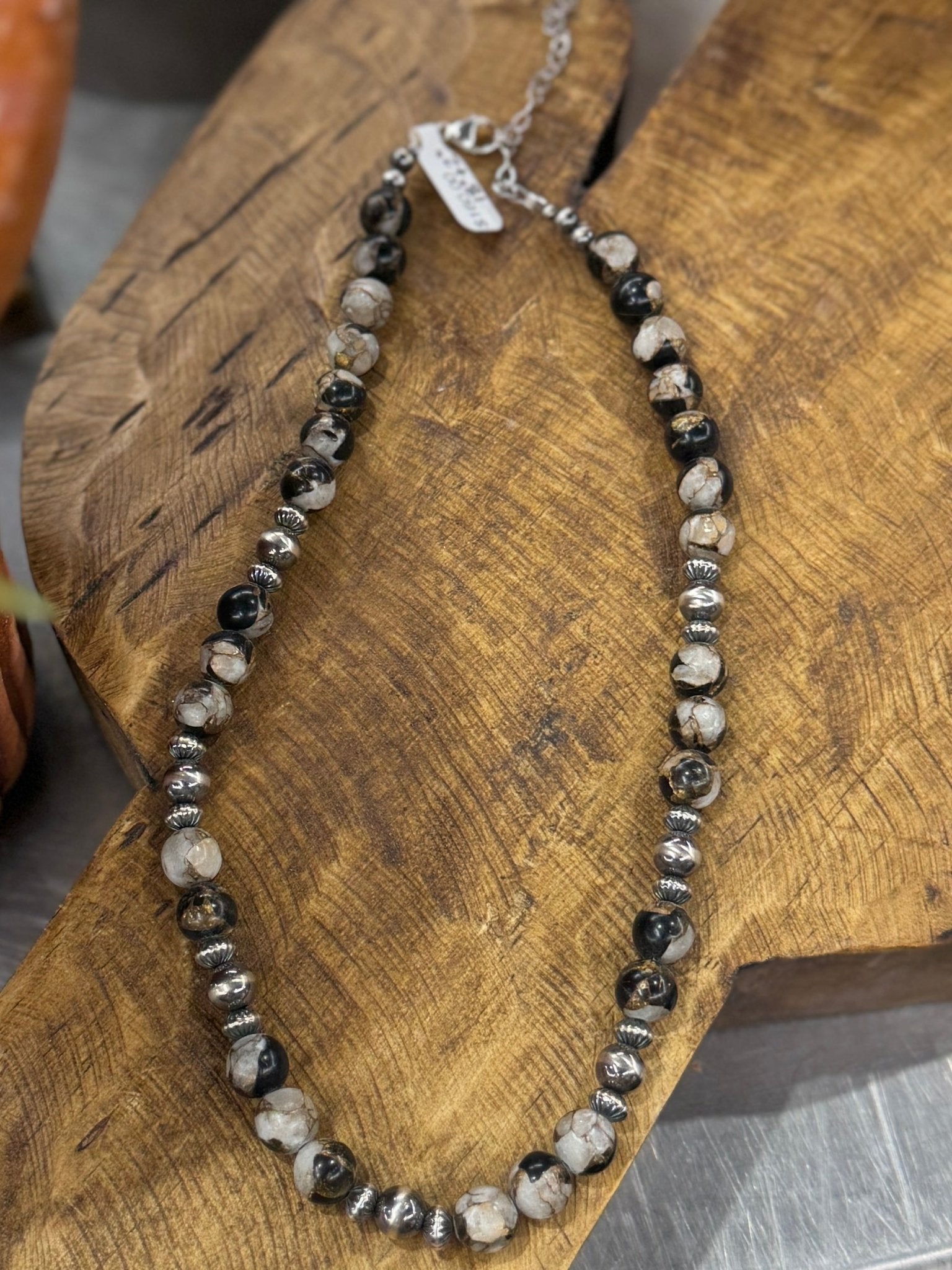 {Dalmatian} Compressed Stone Necklace - Cowgirls & City Chics
