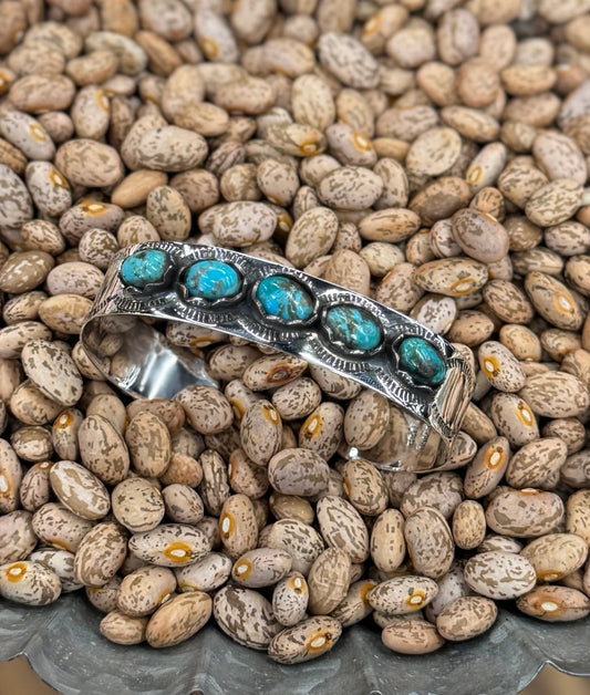 {Delta} 5 Stone Turquoise Cuff - Cowgirls & City Chics