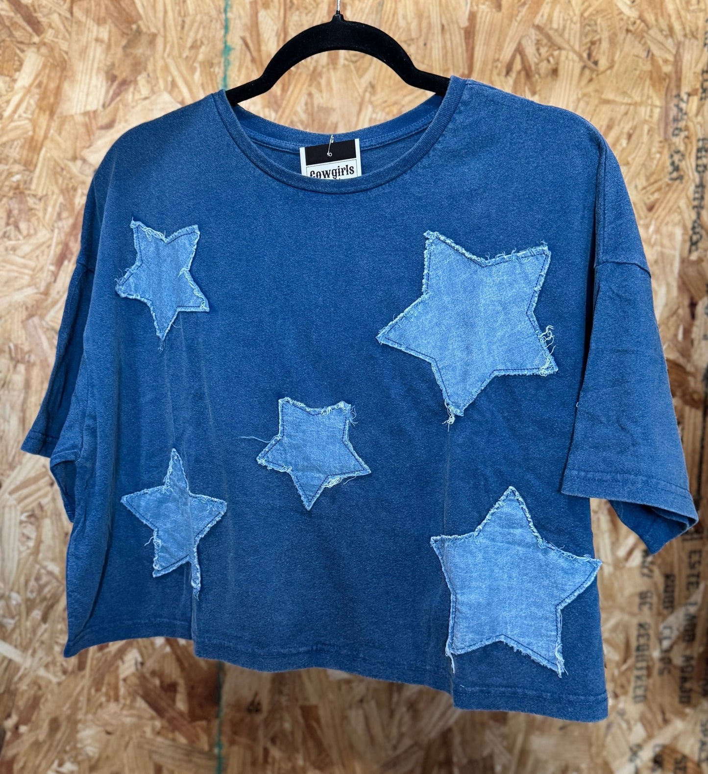 Denim Star Patch Top - Cowgirls & City Chics