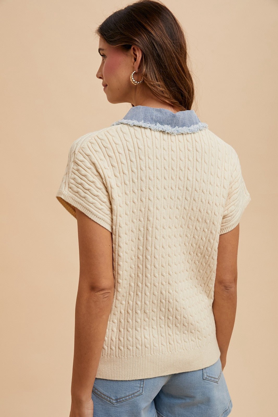 Denim Sweater Top - Cowgirls & City Chics