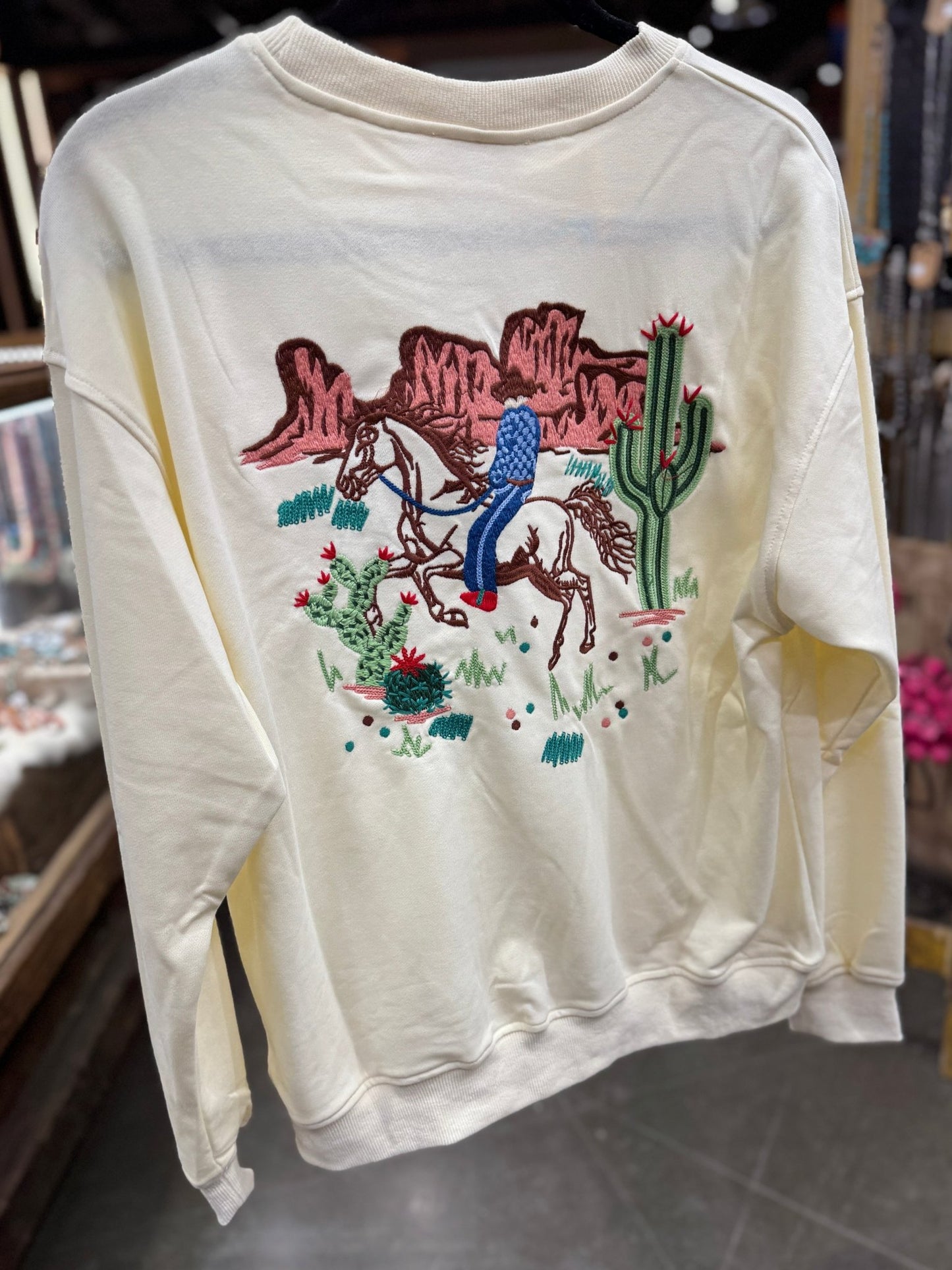 Desert Cowboy Embroidered Long Sleeve - Cowgirls & City Chics