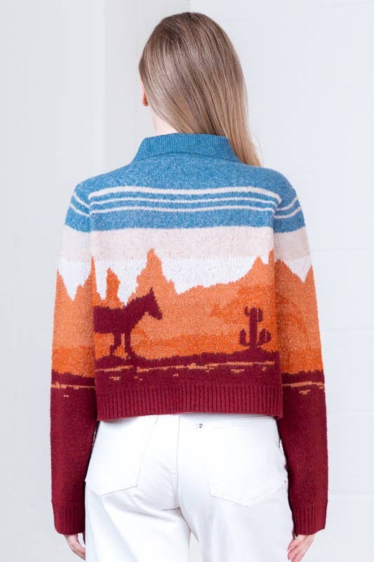 {Desert Nights} Western Horse Cardigan - Cowgirls & City Chics