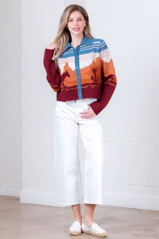 {Desert Nights} Western Horse Cardigan - Cowgirls & City Chics