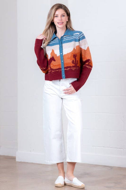 {Desert Nights} Western Horse Cardigan - Cowgirls & City Chics