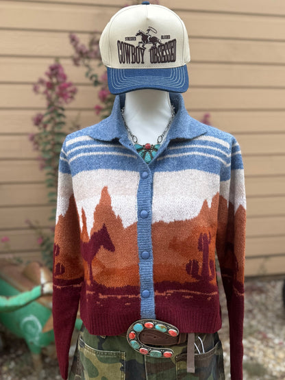 {Desert Nights} Western Knit Cardigan - Cowgirls & City Chics