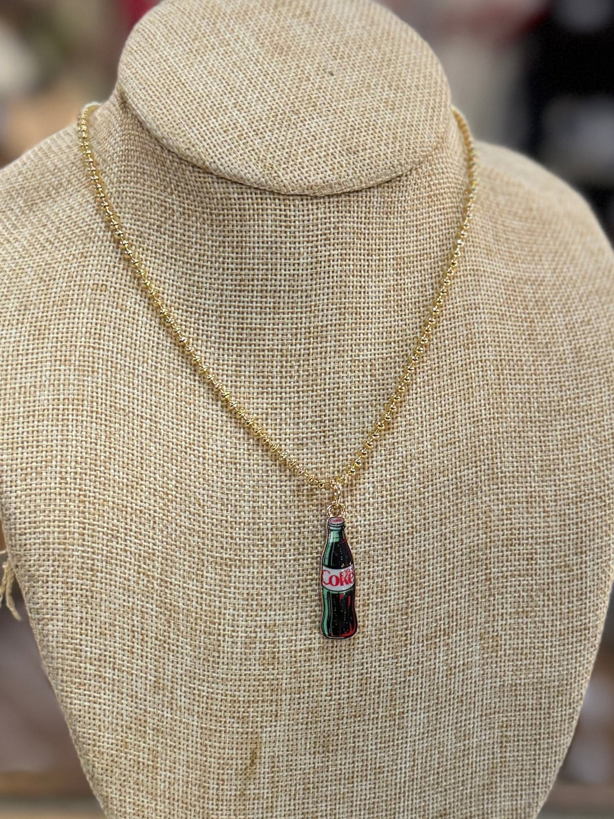 Diet Coke Bottle Pendent Necklace - Cowgirls & City Chics