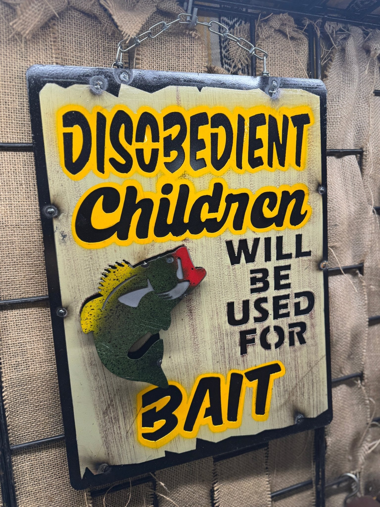 Disobedient Children Sign - Cowgirls & City Chics