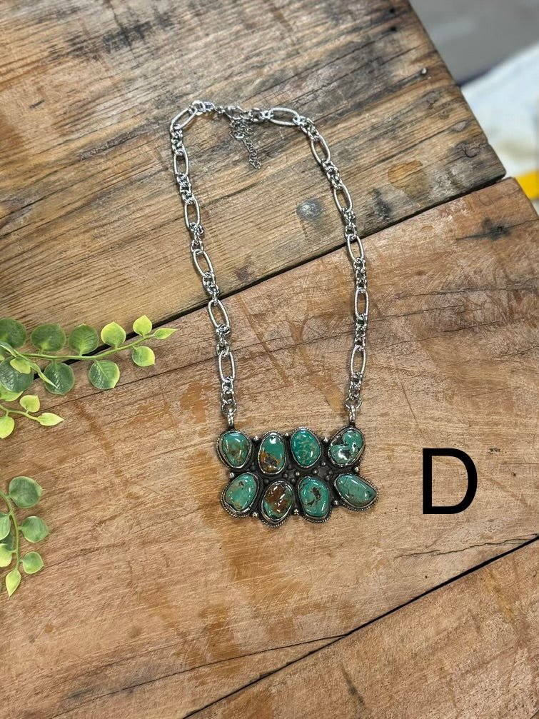 Double Kingman Necklace - Cowgirls & City Chics
