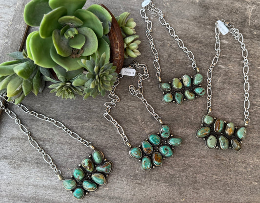 Double Kingman Necklace - Cowgirls & City Chics