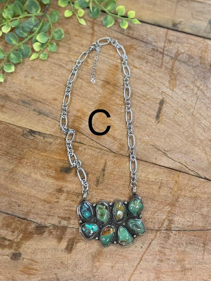 Double Kingman Necklace - Cowgirls & City Chics