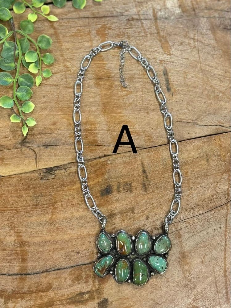 Double Kingman Necklace - Cowgirls & City Chics