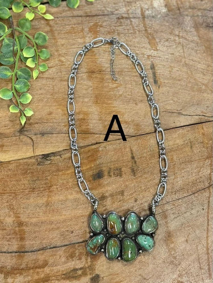 Double Kingman Necklace - Cowgirls & City Chics