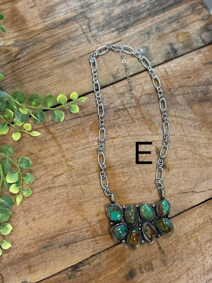 Double Kingman Necklace - Cowgirls & City Chics