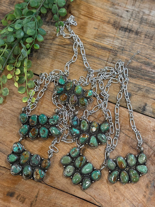Double Kingman Necklace - Cowgirls & City Chics