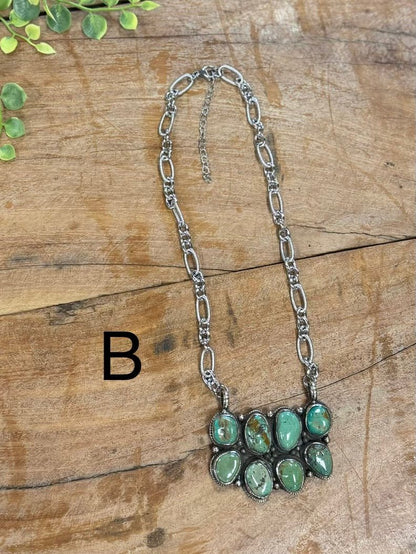 Double Kingman Necklace - Cowgirls & City Chics