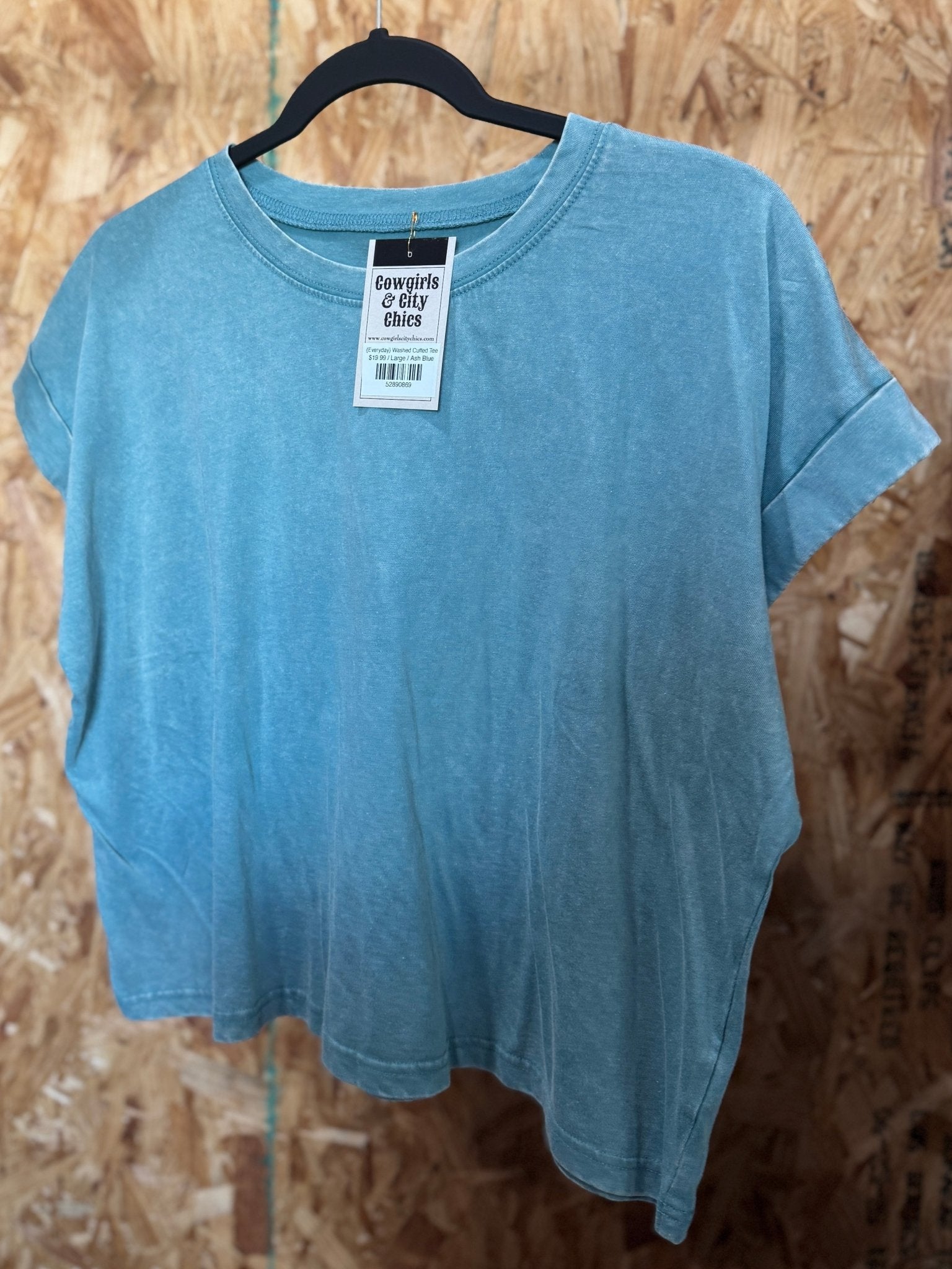 {Everyday} Washed Cuffed Tee - Cowgirls & City Chics