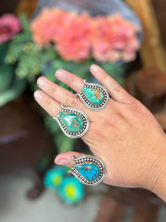 {Fancy} Kingman Horseshoe Ring - Cowgirls & City Chics