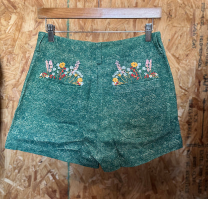 Floral Embroidered Shorts - Cowgirls & City Chics