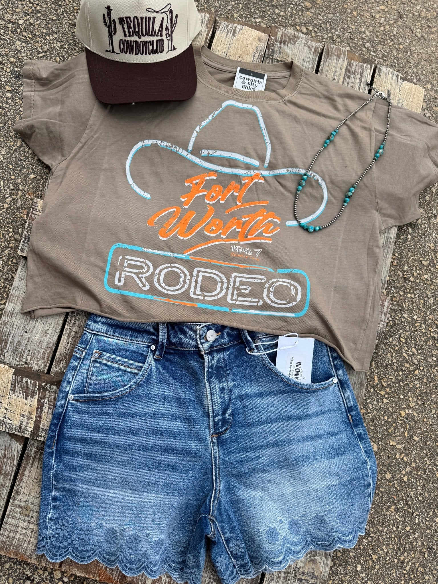 Fort Worth Cropped Tee - Cowgirls & City Chics