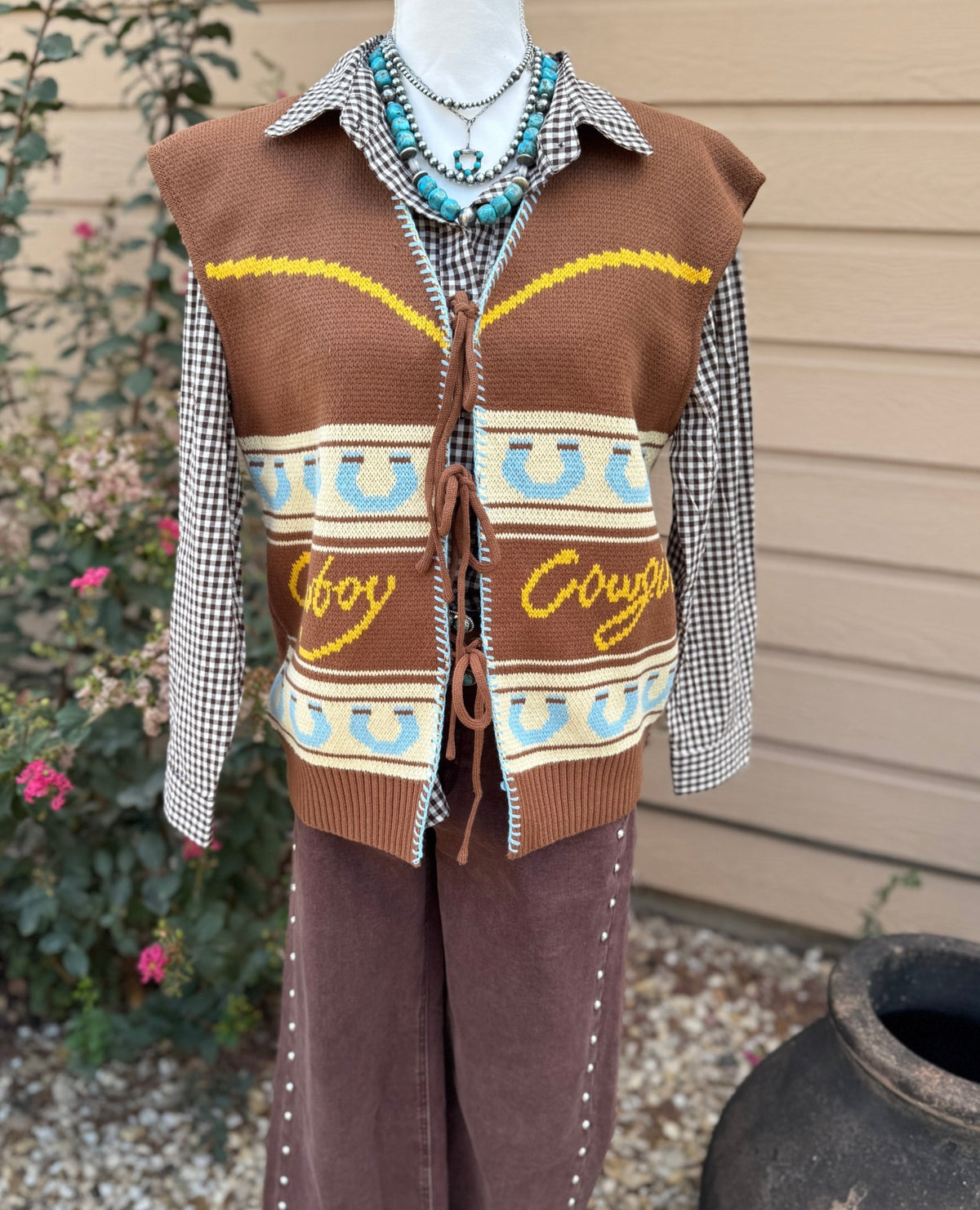 {Free Range} Western Knit Vest - Cowgirls & City Chics
