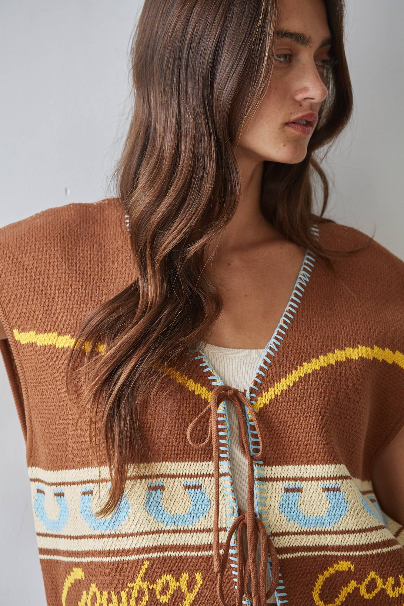 {Free Range} Western Knit Vest - Cowgirls & City Chics