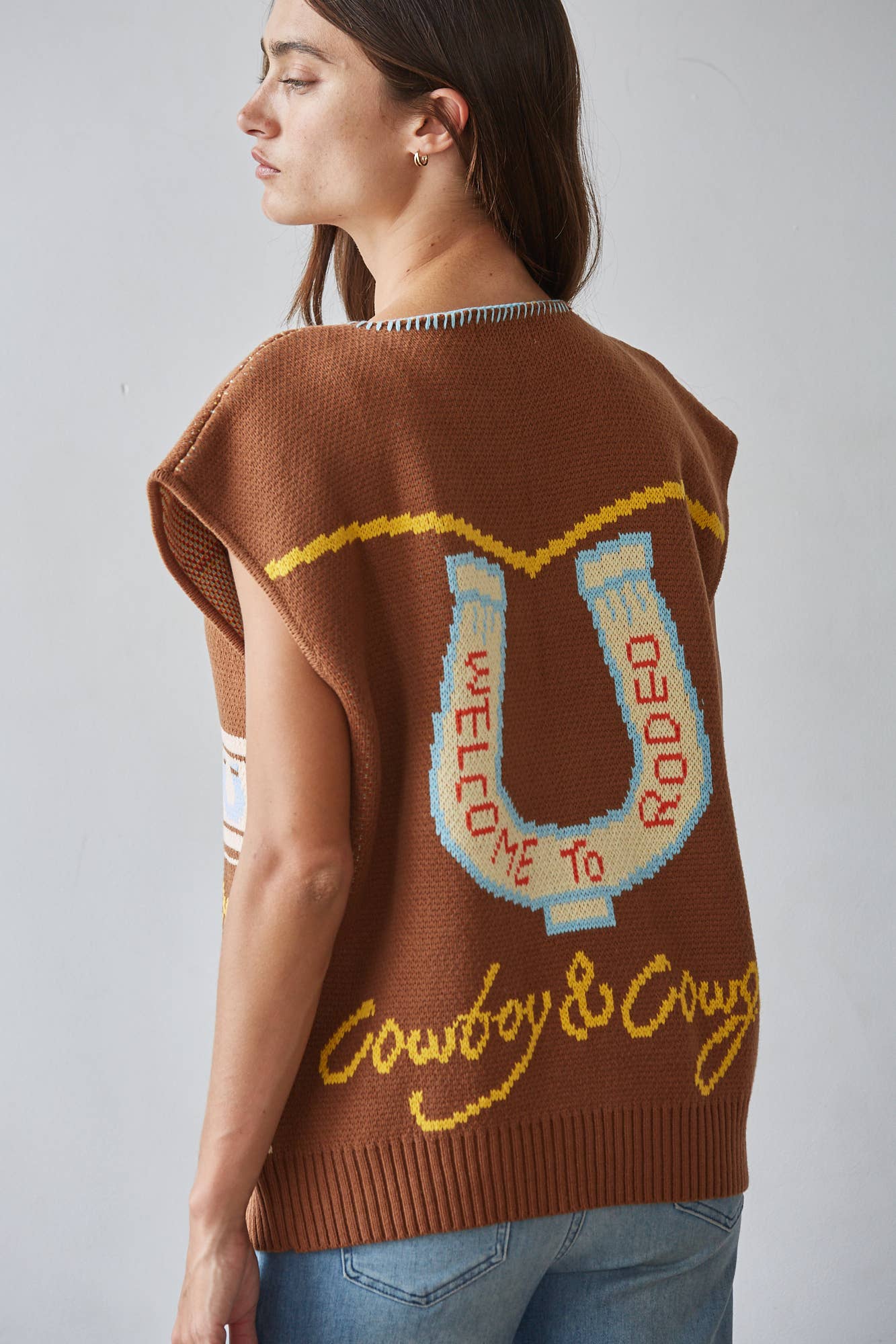 {Free Range} Western Knit Vest - Cowgirls & City Chics