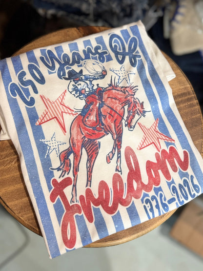 FREEDOM Ringer Tee - Cowgirls & City Chics