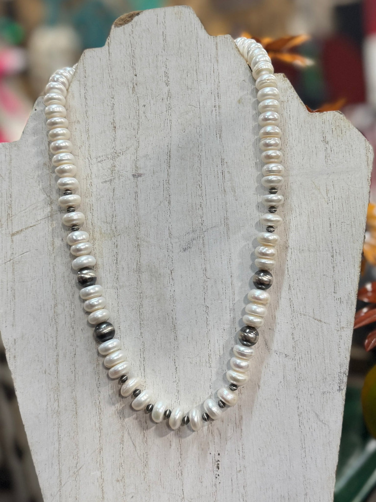 Freshwater Pearl Rondelle Necklace - Cowgirls & City Chics