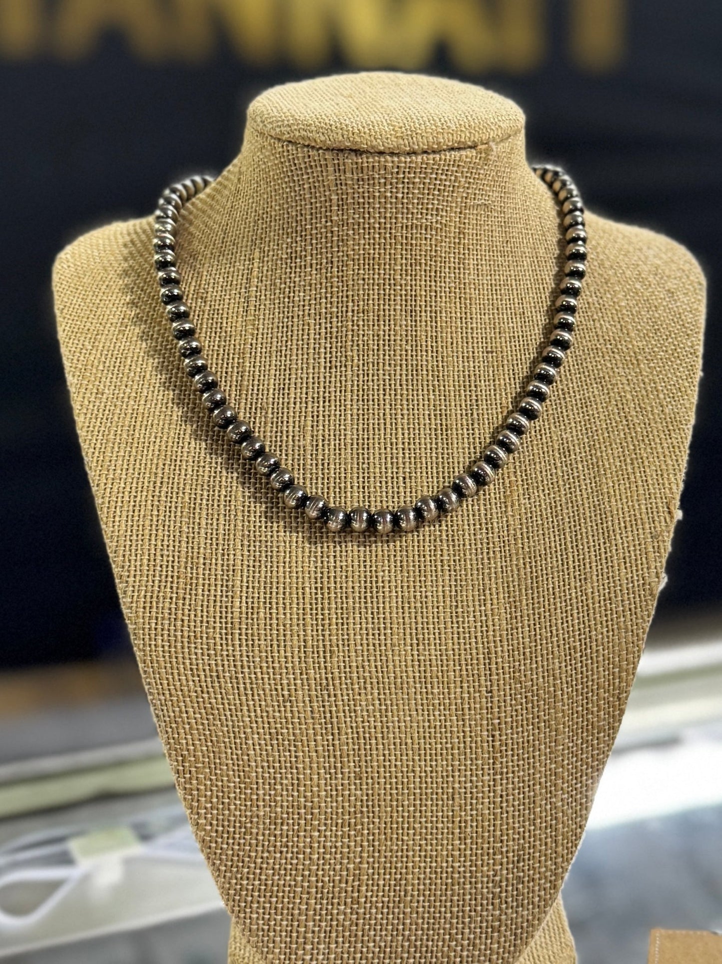 {Frio} 6mm 14" Faux Pearl Necklace - Cowgirls & City Chics