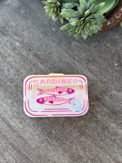 Fun Sardine Can Hair Pattern Hair Claw Clips - Cowgirls & City Chics