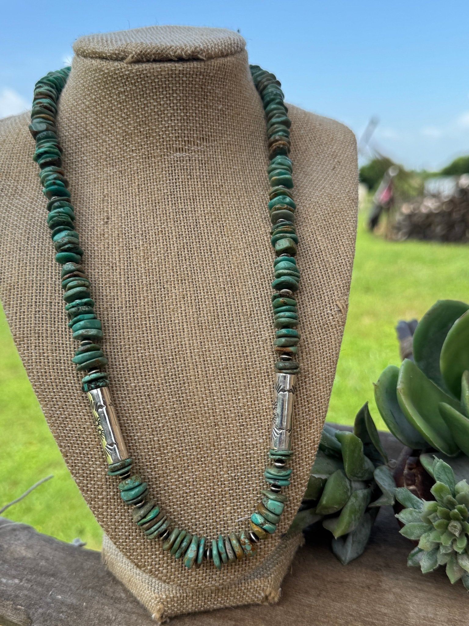 {Galveston} Turquoise Beaded Necklace - Cowgirls & City Chics