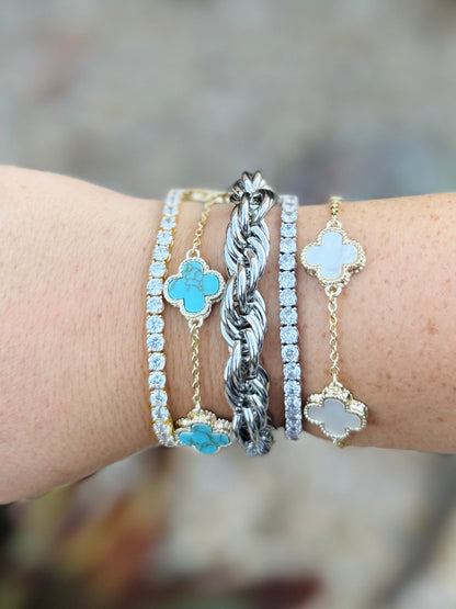 {Get Twisted} Rope Stainless Bracelet - Cowgirls & City Chics