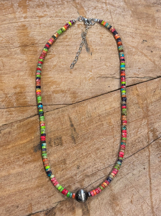 {Gina} Multi-Color Pearl Necklace - Cowgirls & City Chics