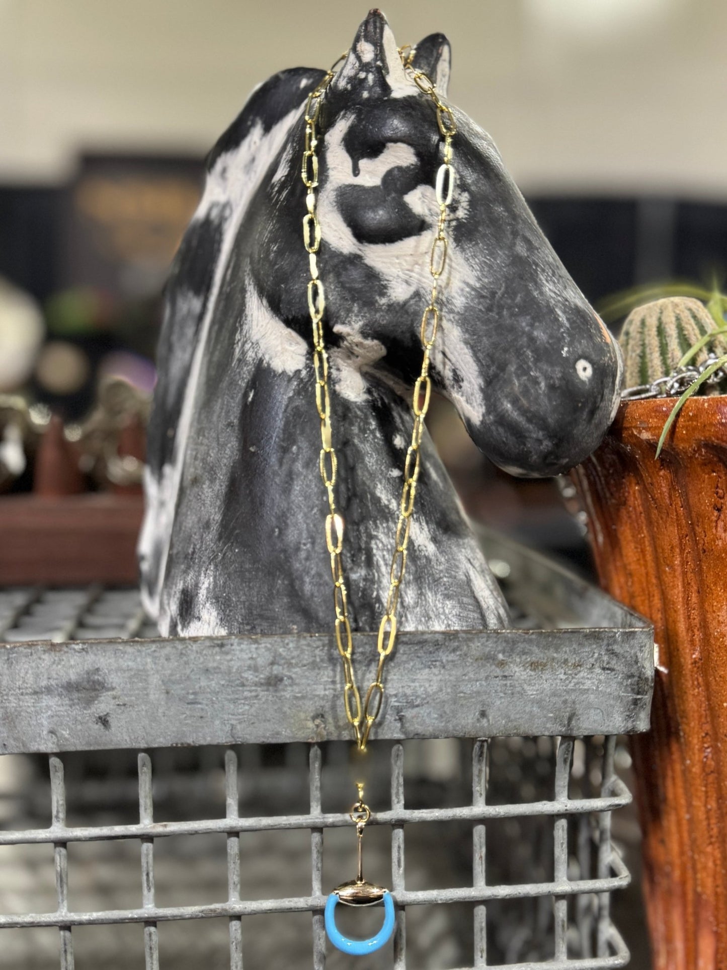 Gold TQ Bit Necklace - Cowgirls & City Chics