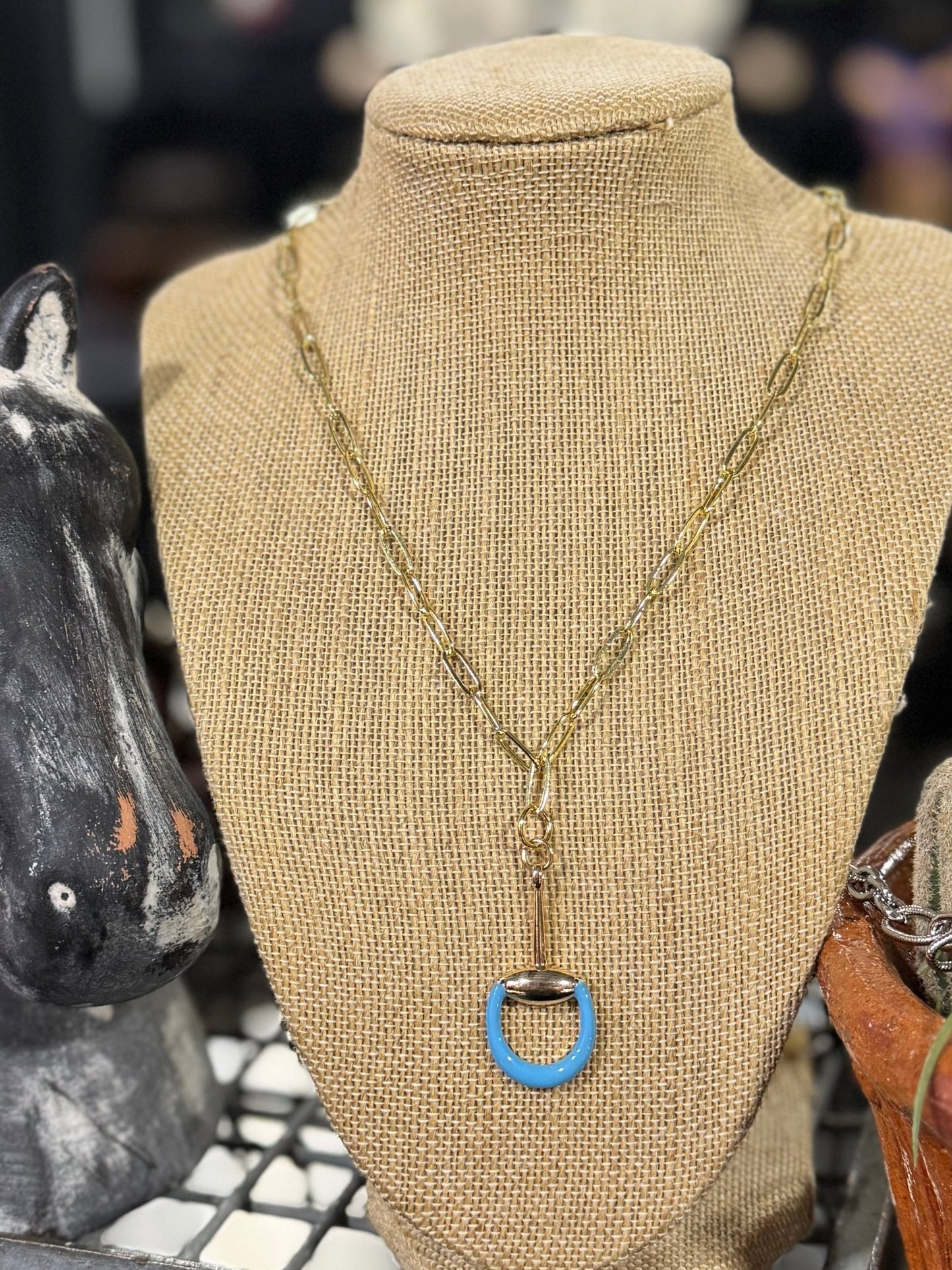 Gold TQ Bit Necklace - Cowgirls & City Chics