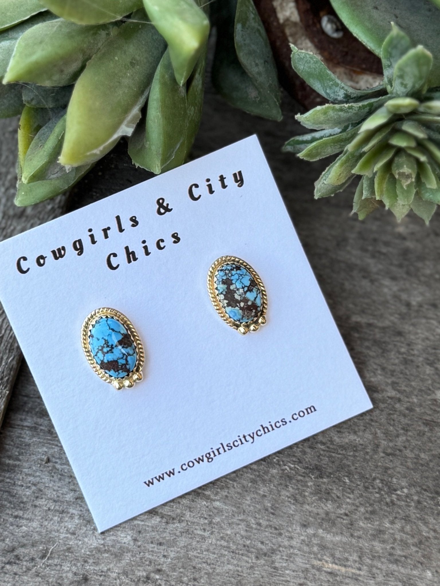 Golden Hills Gold Stud Earring - Cowgirls & City Chics