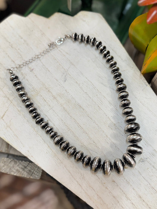 Graduated Spacer Pearl Necklace - Cowgirls & City Chics