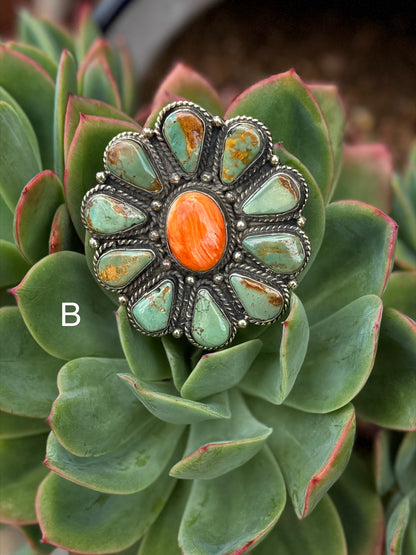 Green Kingman & Spiny Ring - Cowgirls & City Chics