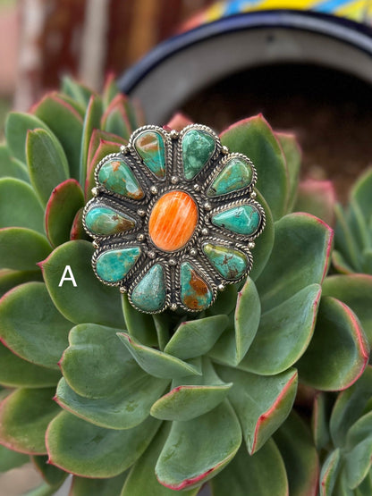 Green Kingman & Spiny Ring - Cowgirls & City Chics