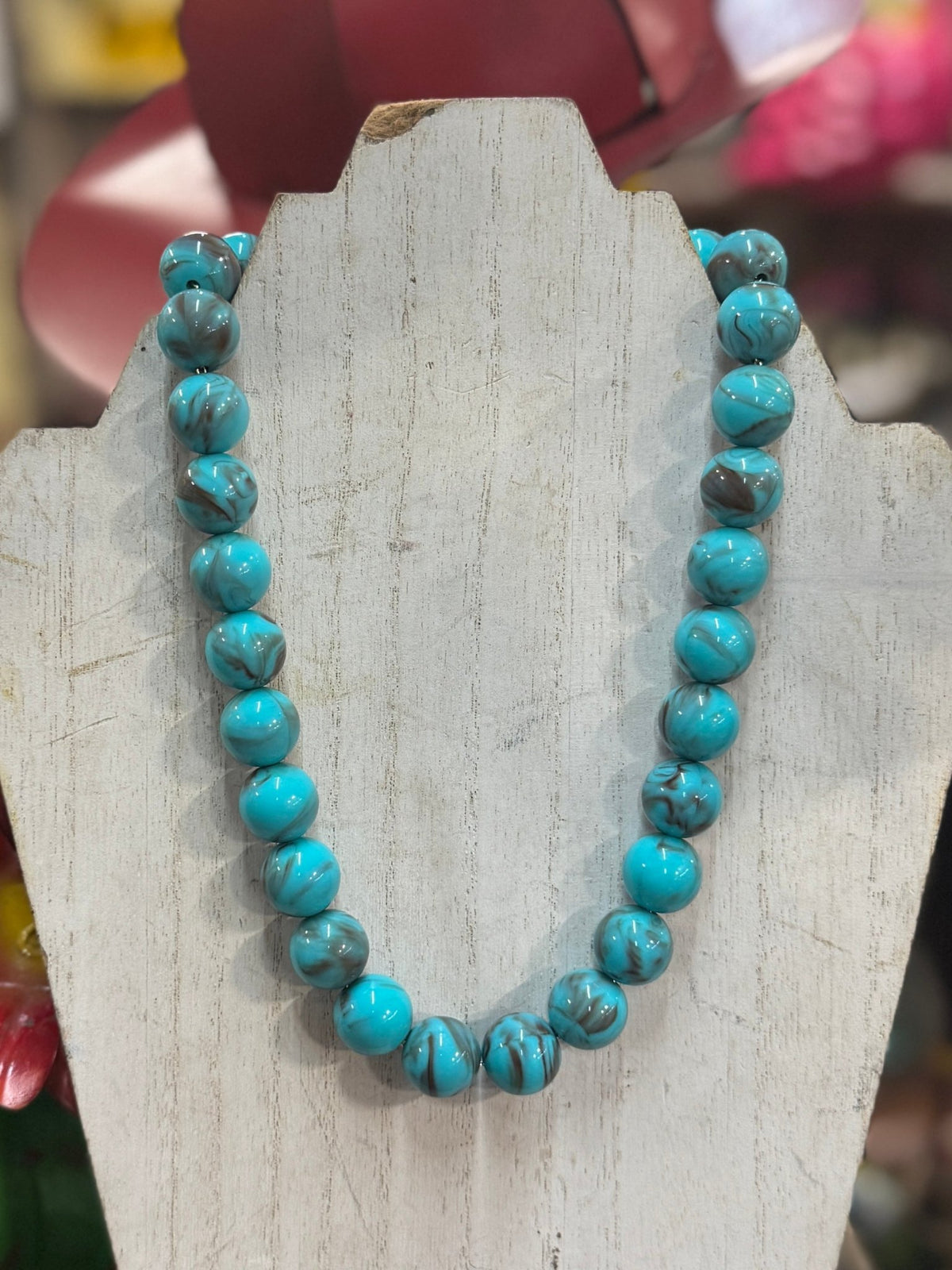 Gumball Bubble Bead "Turquoise" Necklace - Cowgirls & City Chics
