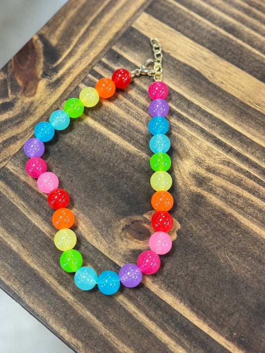 Gumball Multi-Color Necklace - Cowgirls & City Chics